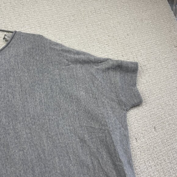 Bartolini Oversized Relaxed Knit Top Merino Wool Blend Made in Italy Size L Grey - Picture 5 of 13